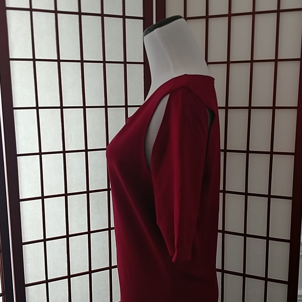 Fabletics Midi Dress Red Xl - image 3